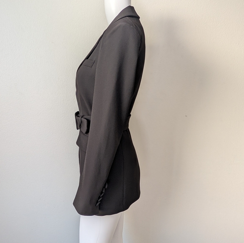 NWT NEW Veronica Beard Ryanne Belted Dickey Jacket Blazer Black Size 00 - Picture 5 of 15